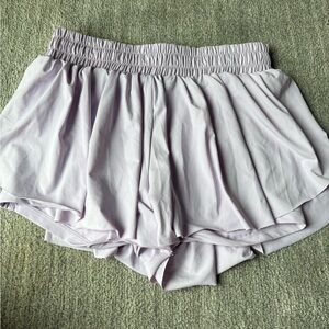 Lavender Women's Flowy/Butterfly Athletic Shorts